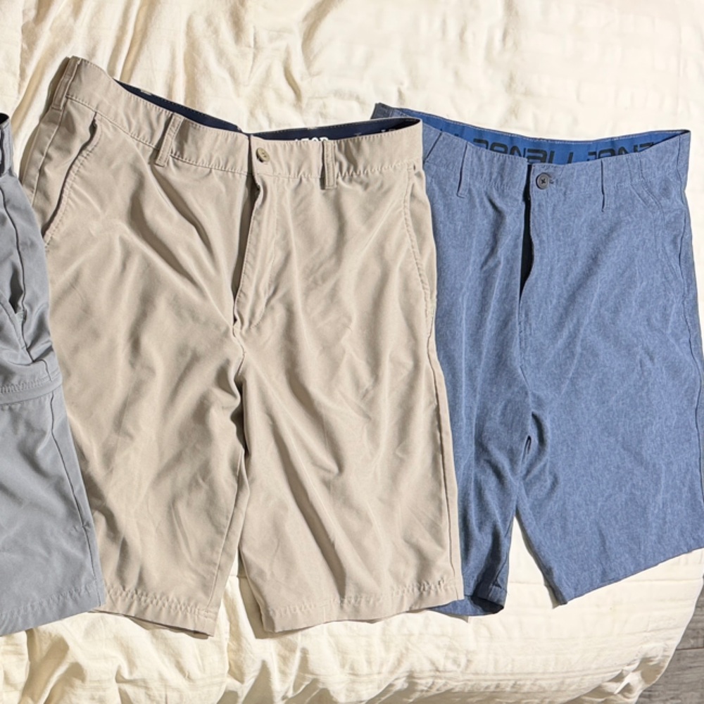 Three Casual Men's Shorts - Neutral Tones
